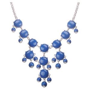 Blue Bubble Statement Necklace